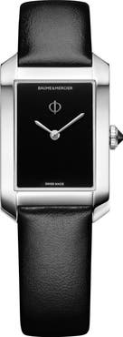 Baume & Mercier Hampton 10760 Tank Leather Strap Watch, 22mm x 35mm