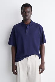 COS Relaxed Cotton-Linen Polo Shirt