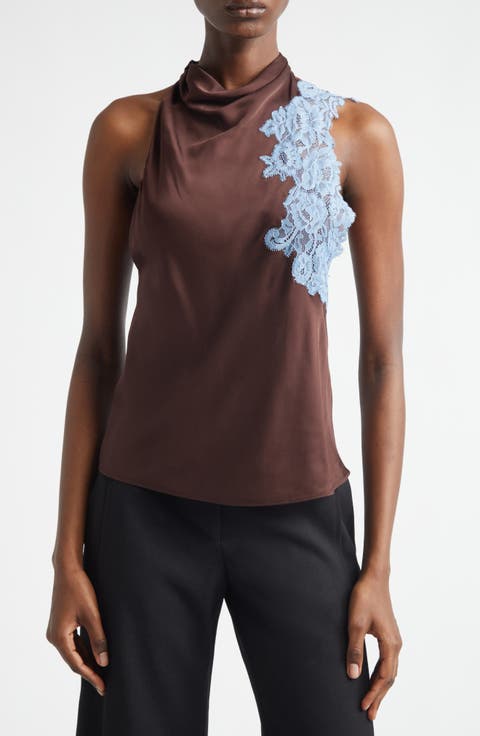 Rose Lace Appliqué Top