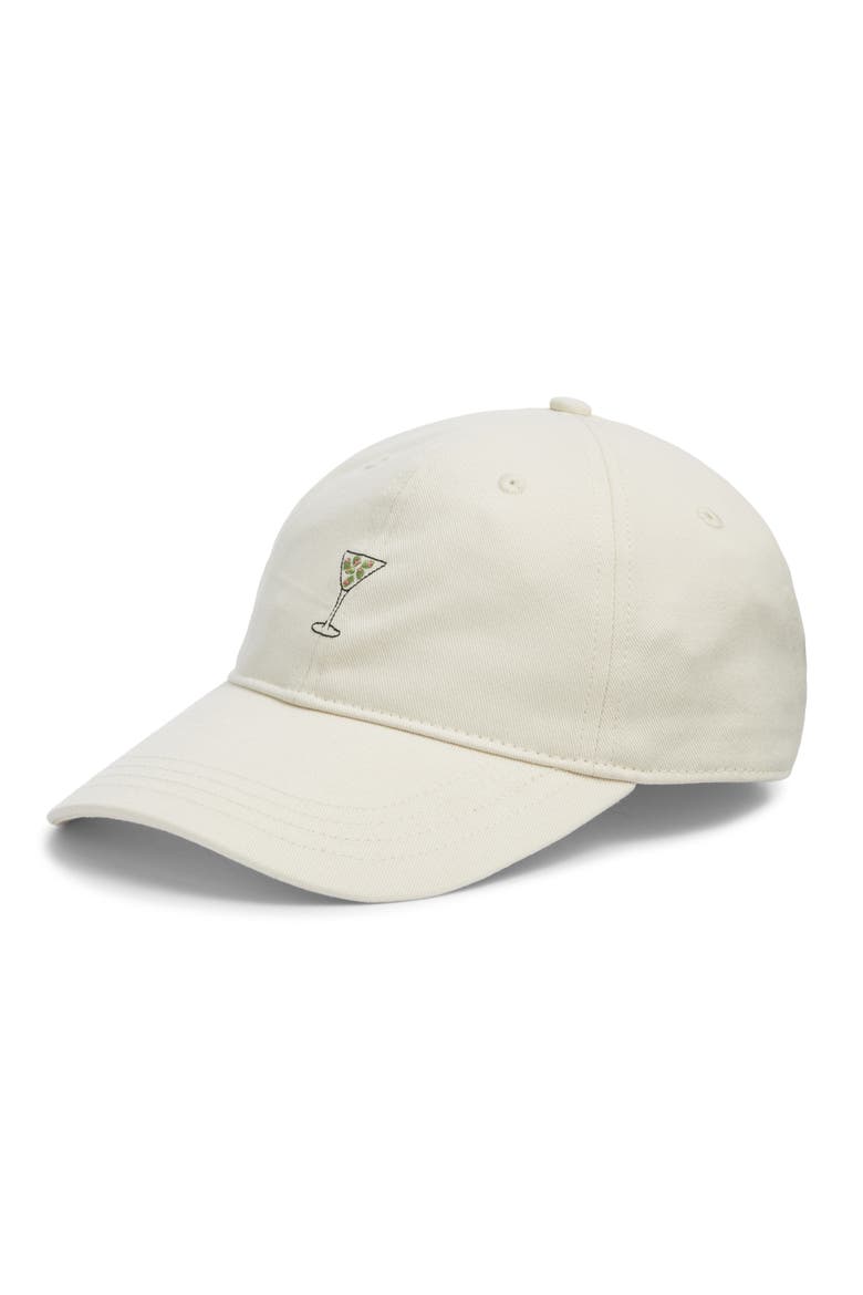 Martini Baseball Cap, Main, color, CREAM