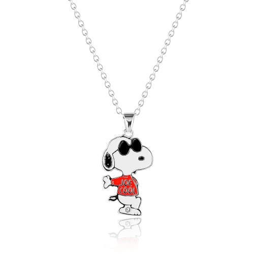 Peanuts Joe Cool Red Shirt Pendant Necklace In Multi