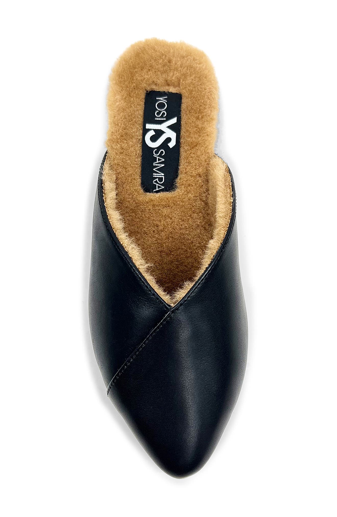 Yosi Samra Valentina Faux Fur Lined Mule, Alternate, color, 