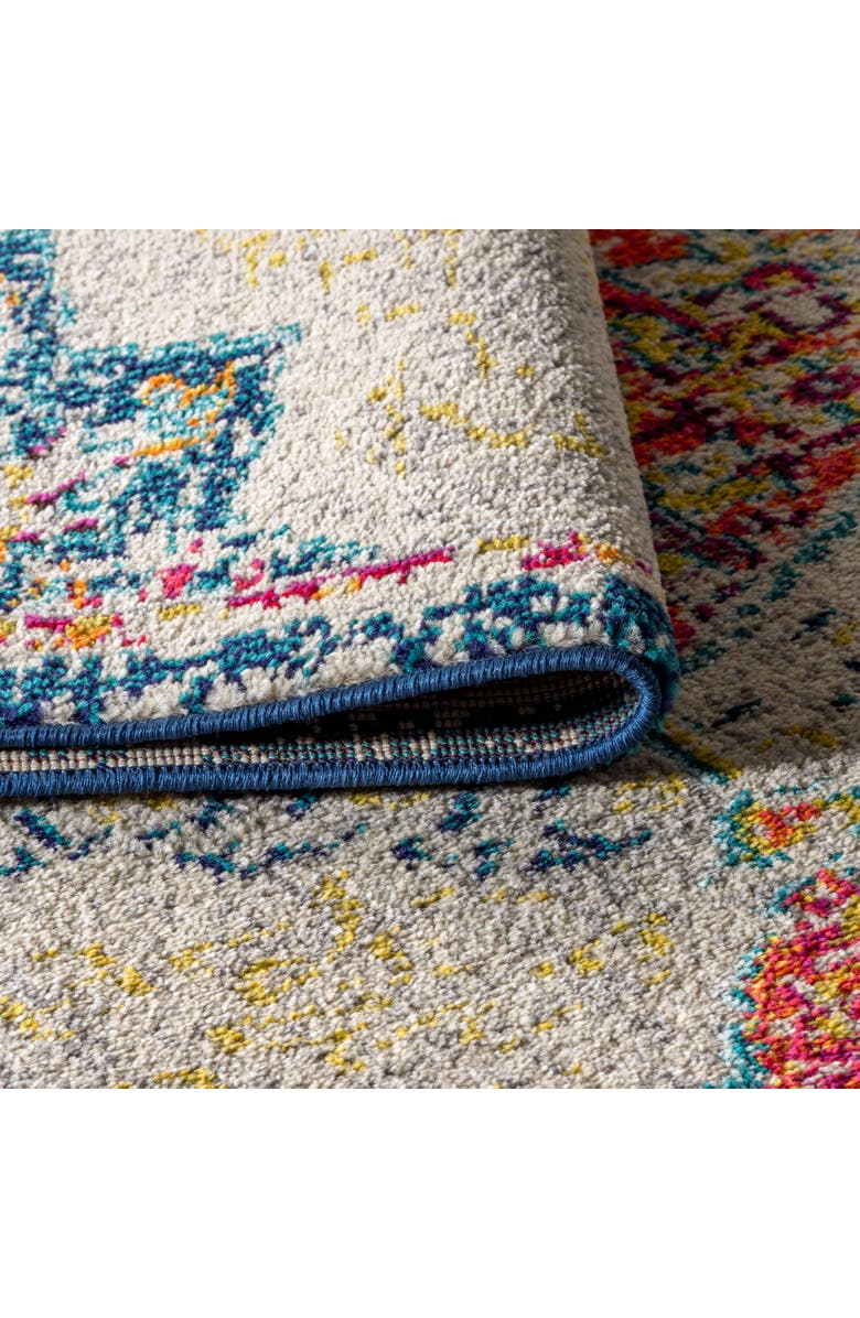 JONATHAN Y Bohemian FLAIR Boho Vintage Medallion Area Rug, Alternate, color, Cream/Orange