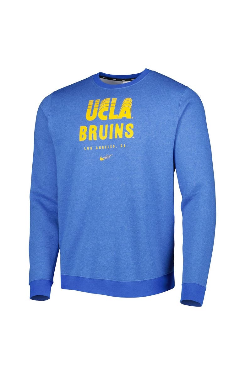 Nike Men's Nike Blue UCLA Bruins Vault Stack Club Fleece Pullover Sweatshirt, Alternate, color, Blue