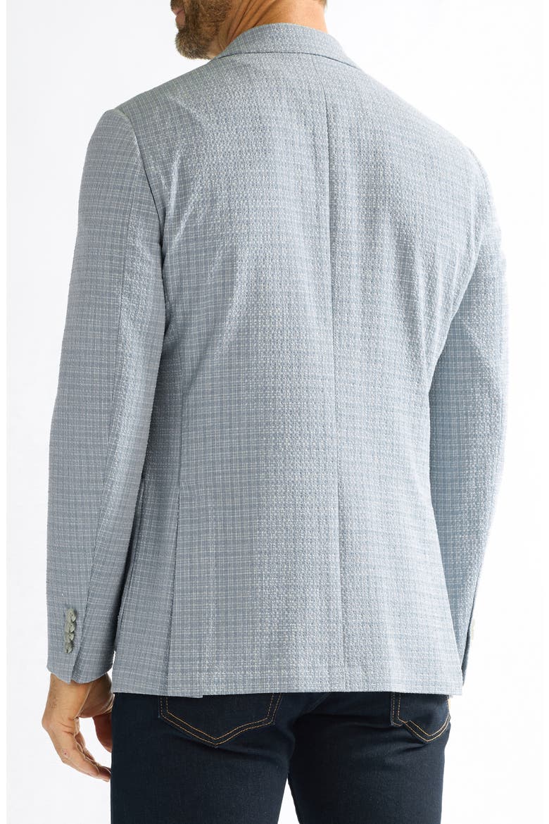 Seersucker Check Sport Coat, Alternate, color, GREY