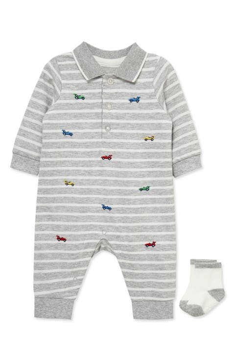 Race Cars Coverall & Socks Set