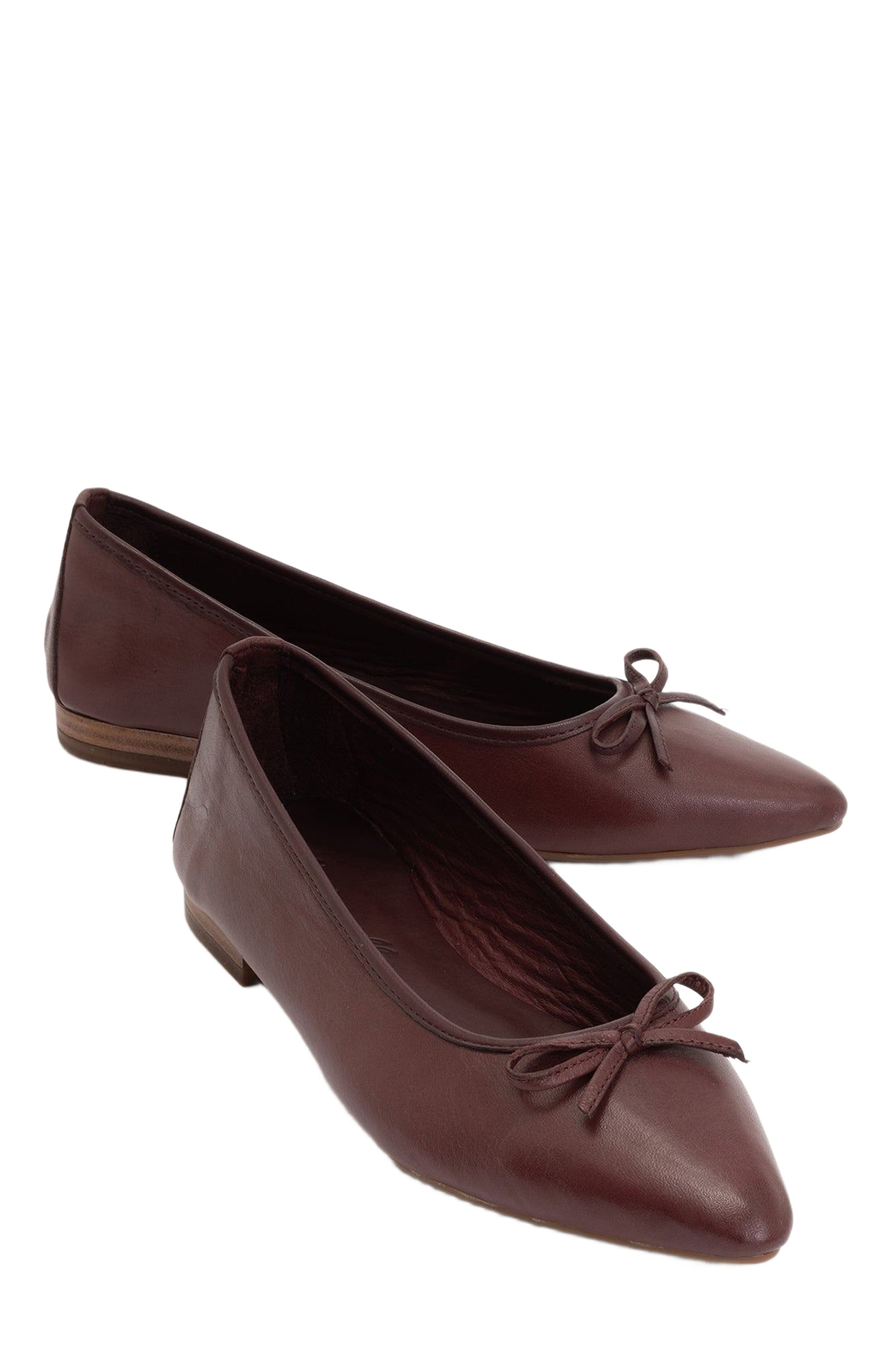 Ruby Leather Pointed Toe Flats - image 2