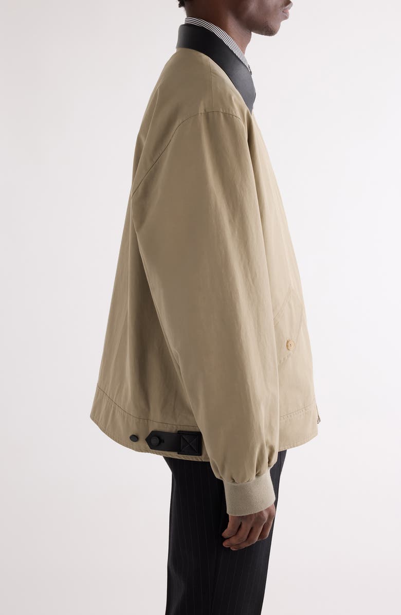 Givenchy Harrington Poplin Zip Jacket, Alternate, color, Beige