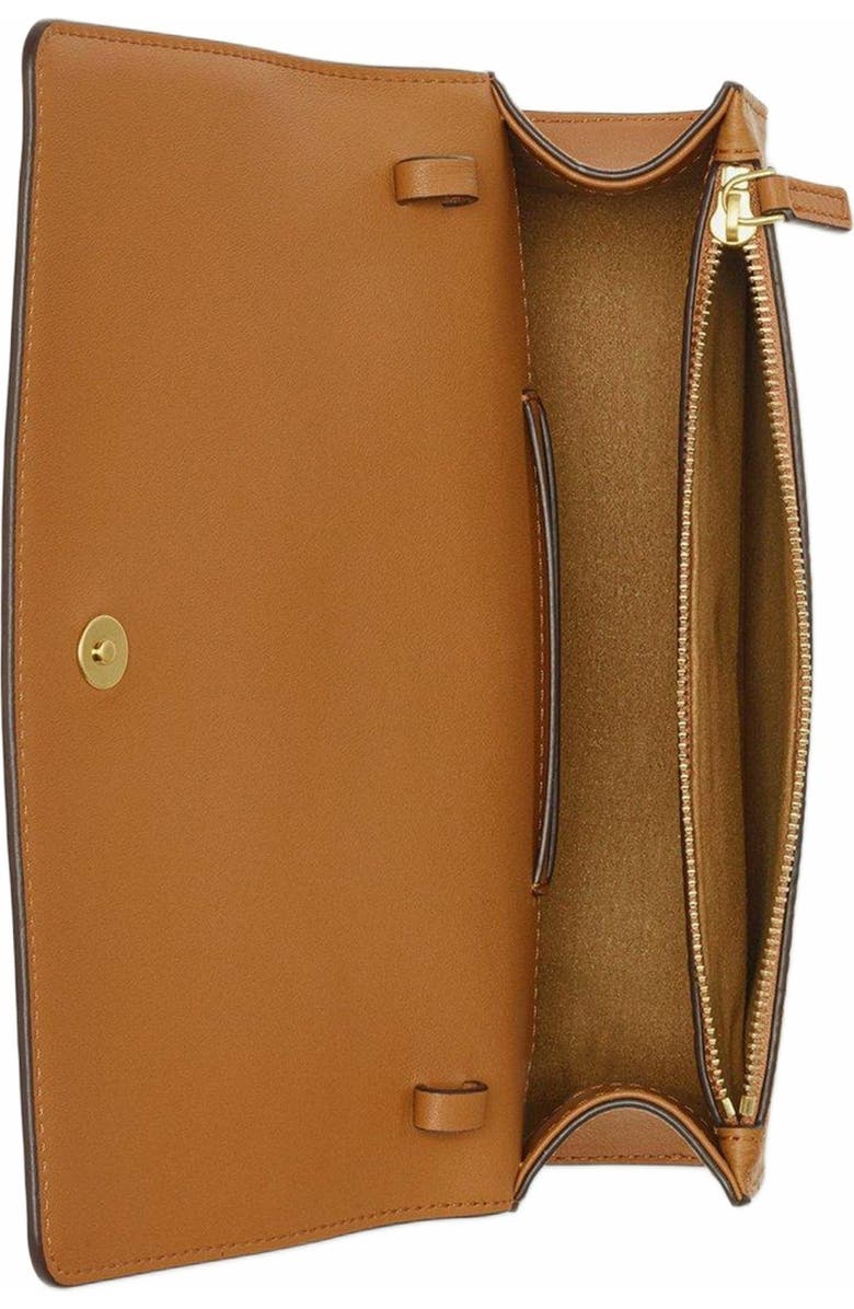 MCM Mini Aren Shoulder Bag in Visetos, Alternate, color, Cognac