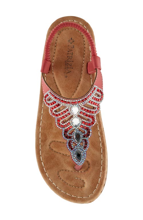 Patrizia By Spring Step Toshira Wedge Sandal In Red