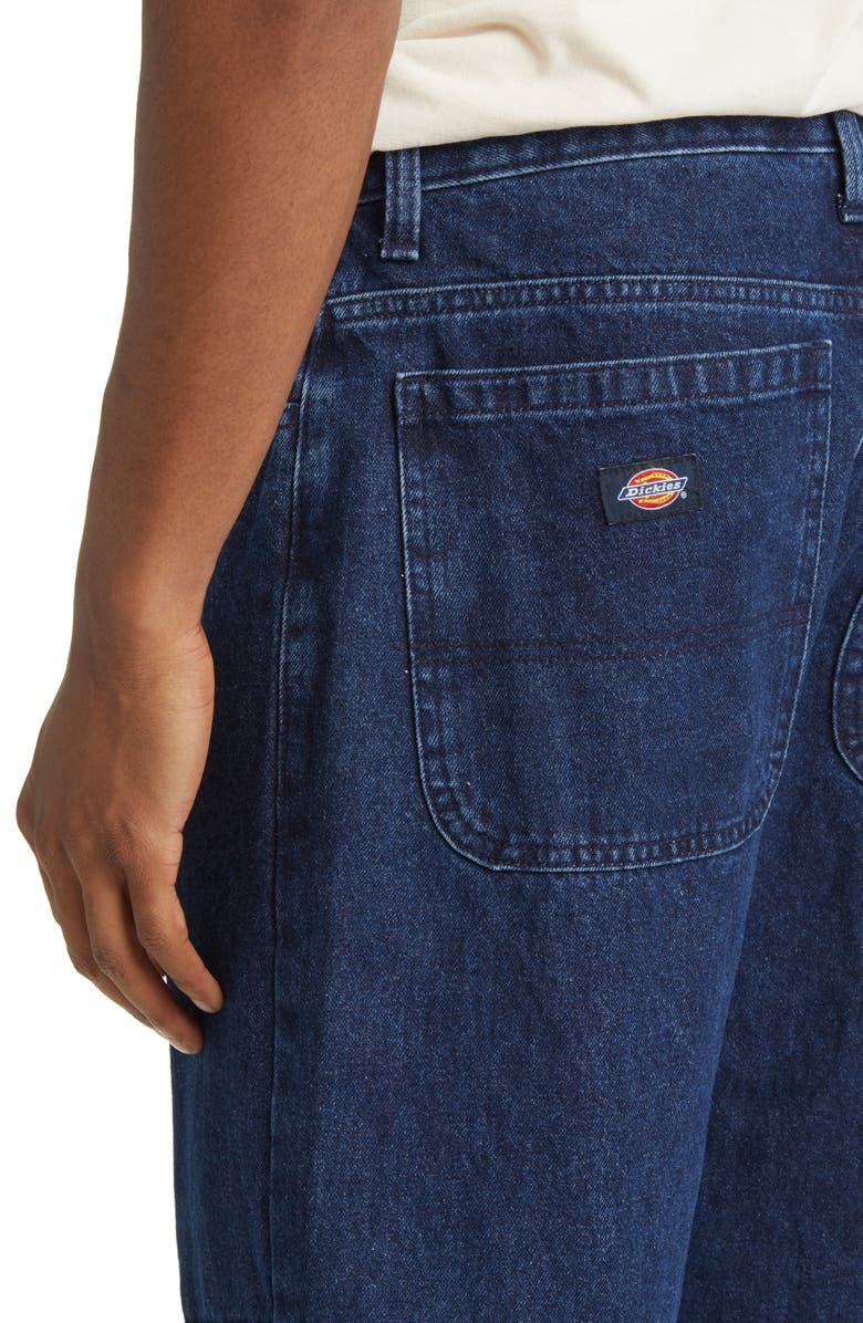 Dickies Loose Fit Double Layer Knee Straight Leg Jeans, Alternate, color, Stonewashed Indigo Blue