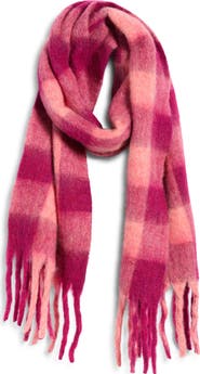 Treasure & Bond Checkered Brushed Scarf