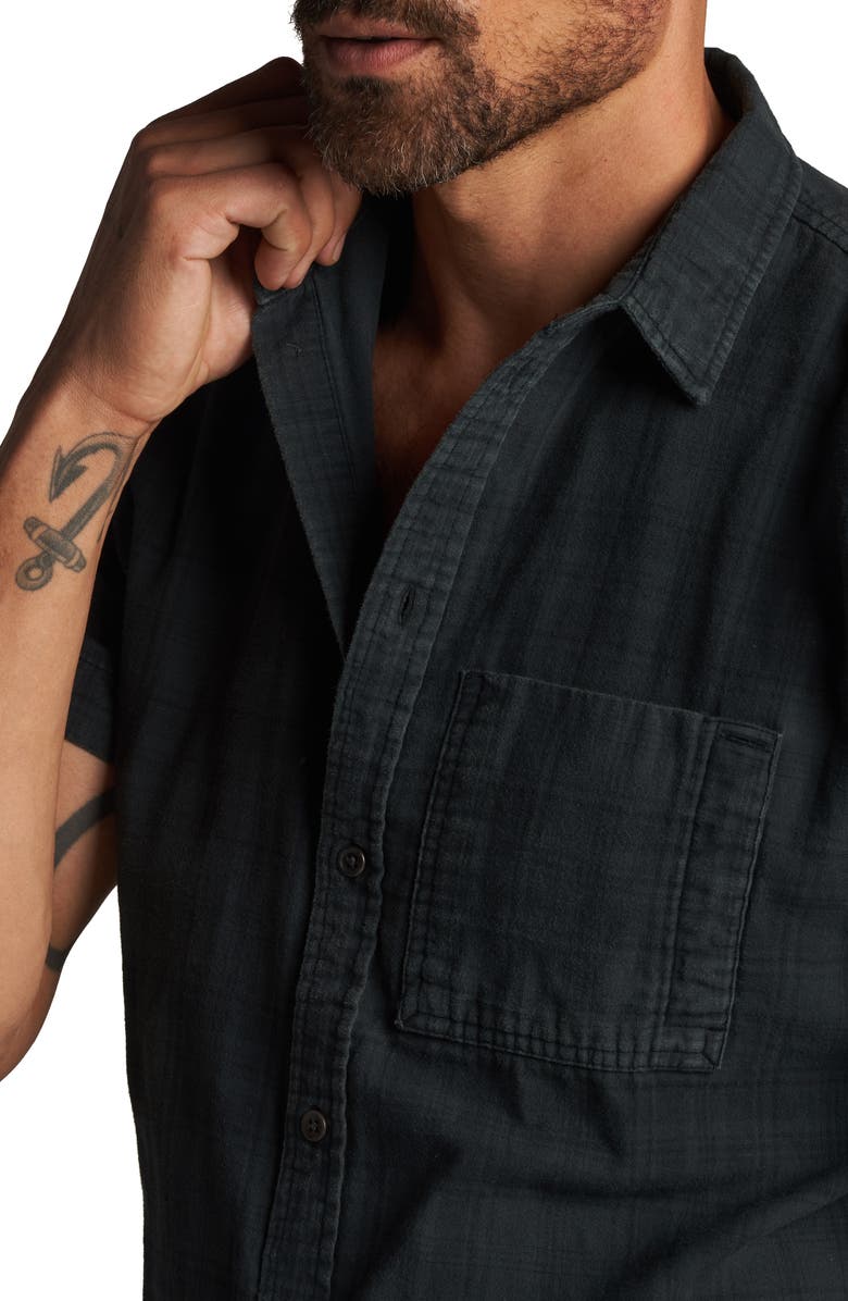 Rowan Bray Plaid Short Sleeve Button-Up Shirt, Alternate, color,