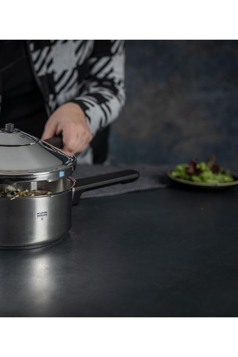 Duromatic INOX Dual handle Stovetop Pressure Cooker, 5.3-Quart, Alternate, color, Silver