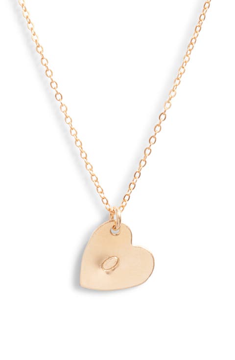 Sophia Initial Heart Pendant Necklace