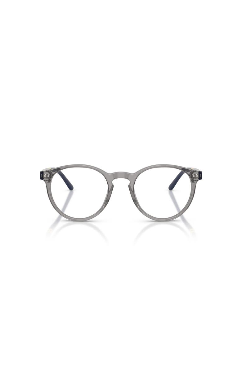 Polo Ralph Lauren 50mm Round optical glasses, Alternate, color, Grey