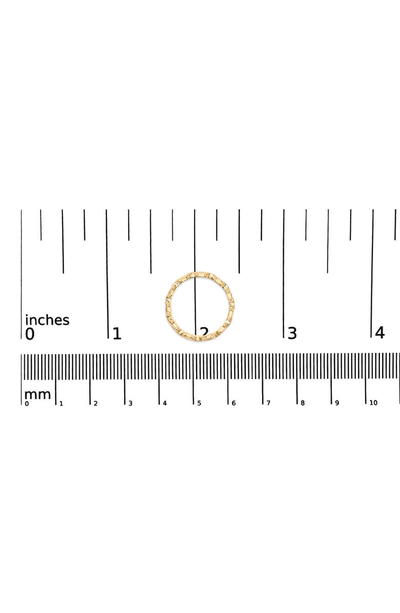 Haus of Brilliance 10K Yellow Gold 1/10 Cttw Diamond Paperclip Style Link Band Ring, Alternate, color, Yellow