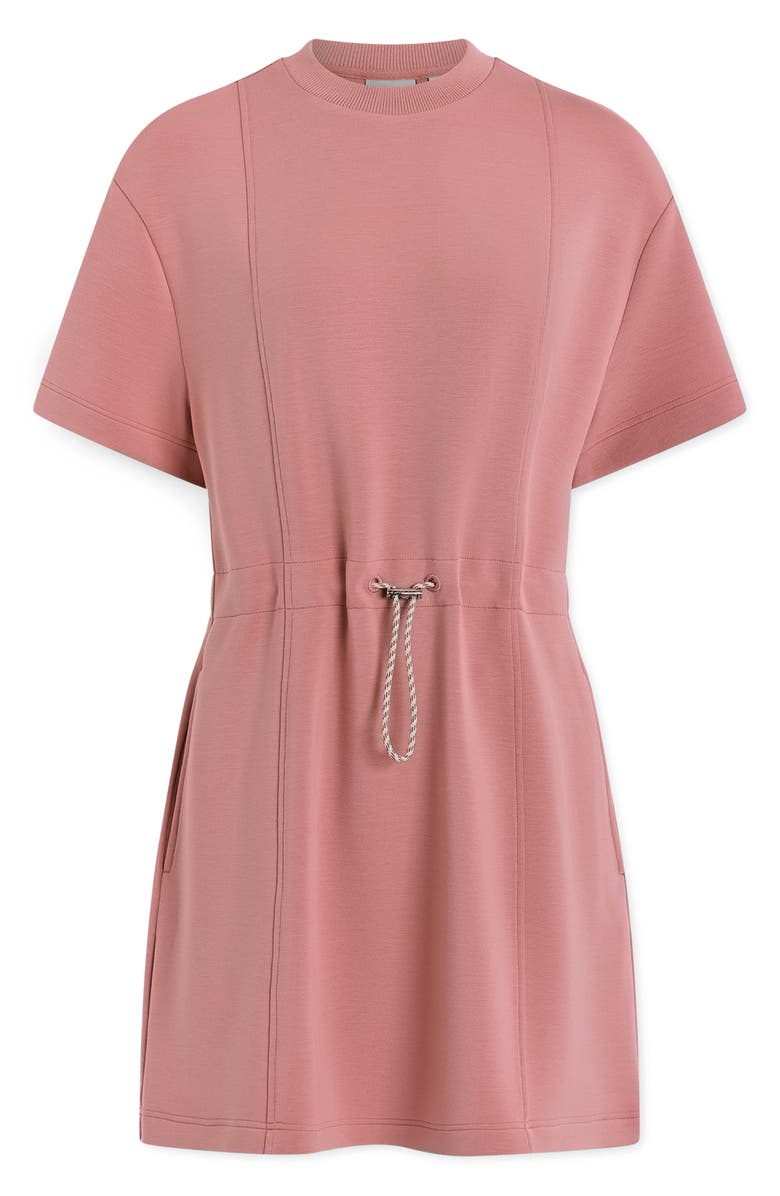 Varley DoubleSoft Short Sleeve Dress, Alternate, color, Brandy Rose