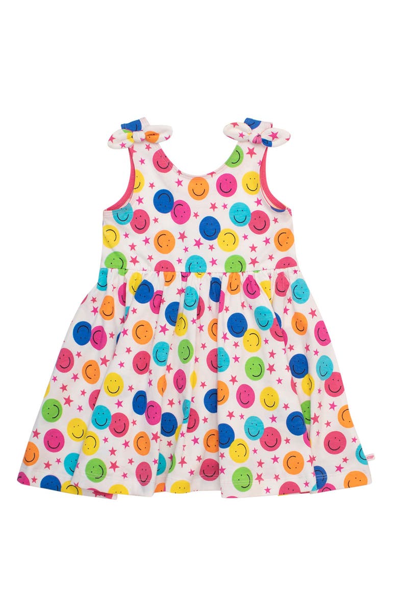 RuffleButts Baby Girls Tie Shoulder Twirl Dress, Main, color, 