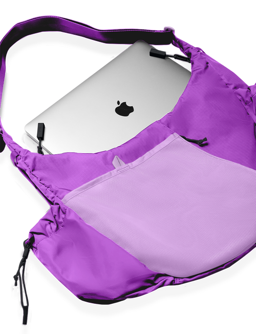 Baboon To The Moon Crescent Crossbody Big 8l In Purple