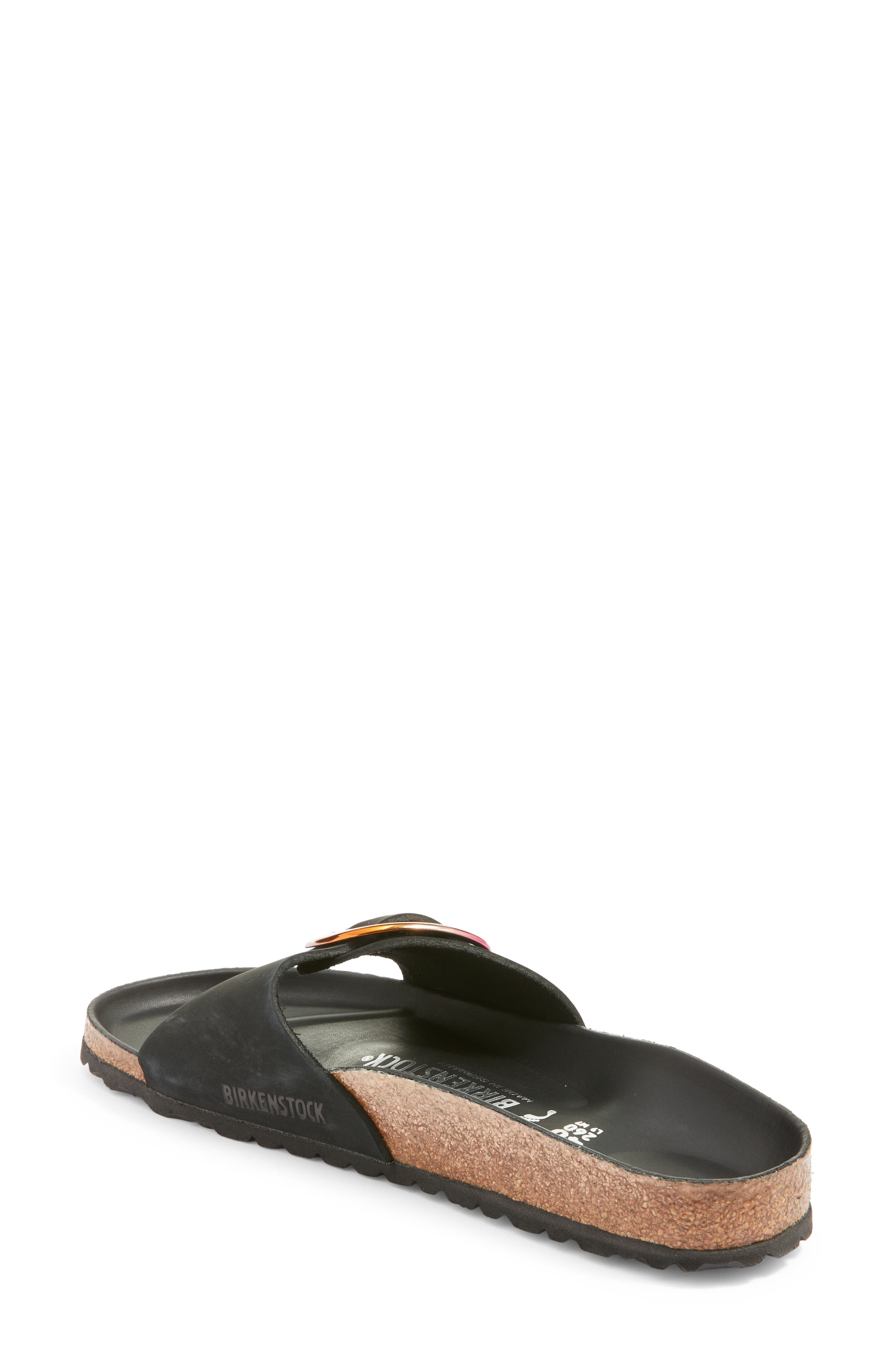 Birkenstock Madrid Iridescent Big Buckle Slide Sandal, Alternate, color, 