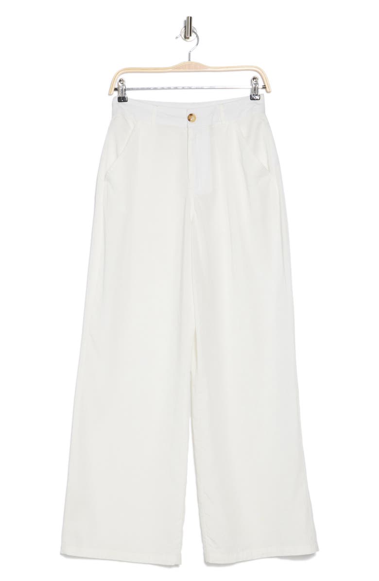 BY DESIGN April High Waist Wide Leg Pants, Alternate, color, White