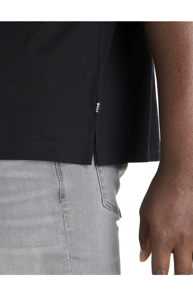 BOSS Big & Tall Phillipson 199 Polo Shirt, Alternate, color, Black