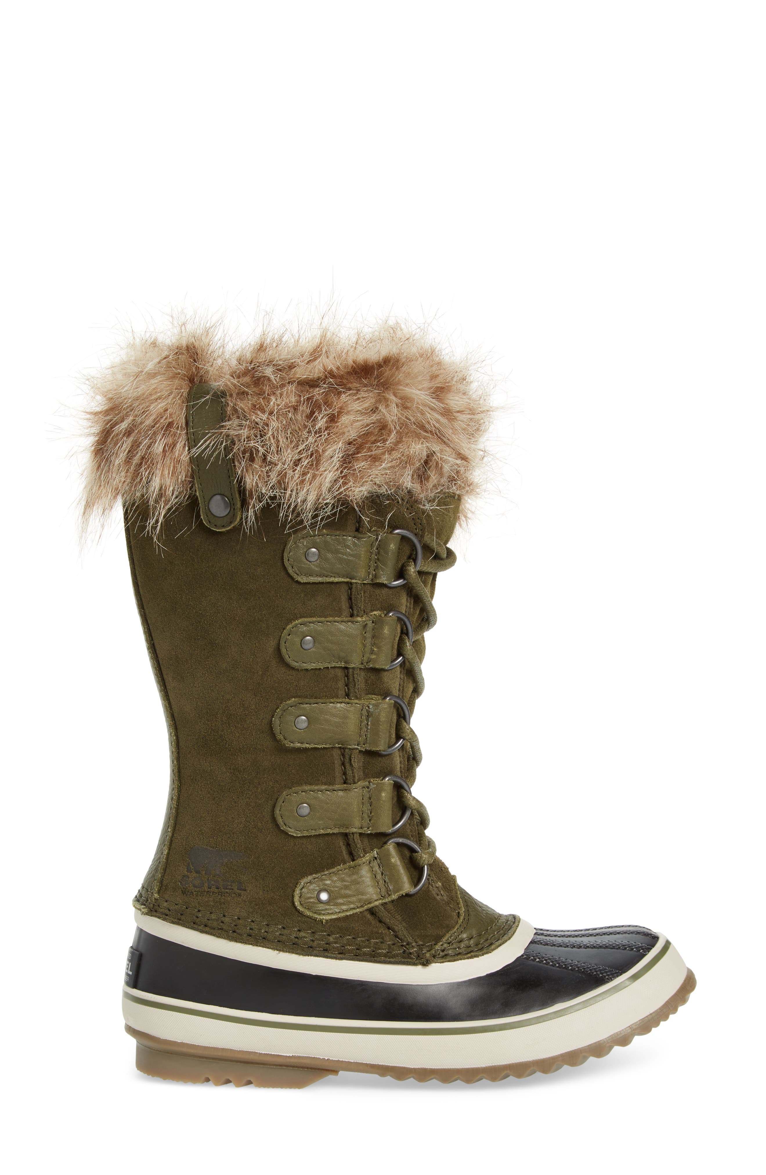 'Joan of Arctic' Waterproof Snow Boot, Alternate, color, NORI/ DARK STONE