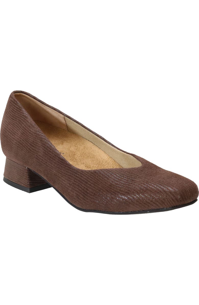 David Tate Freedom Pump, Main, color, Brown Mini Lizard