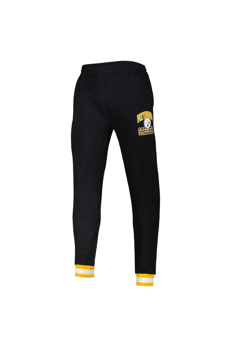 Men's Starter Black Pittsburgh Steelers Blitz Fleece Jogger Pants, Alternate, color, Black