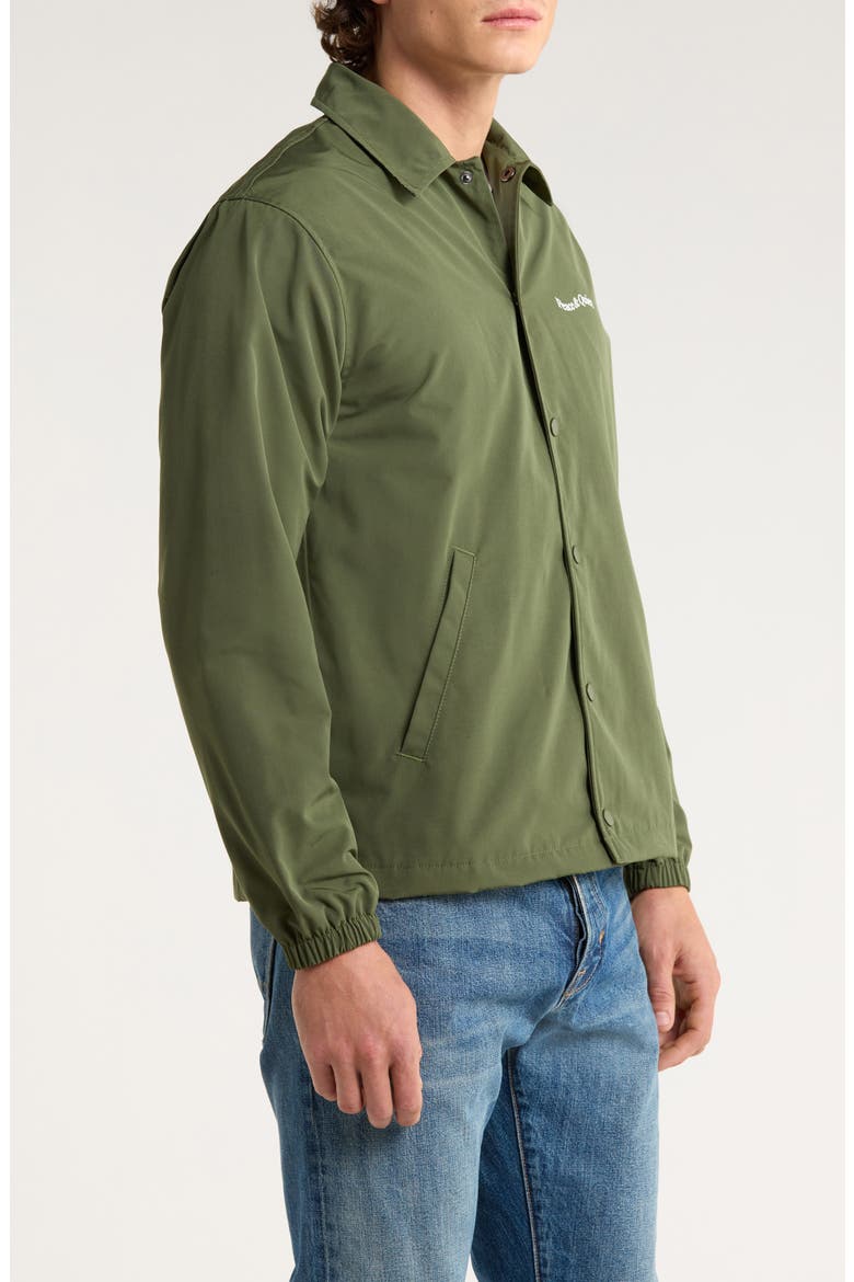 Wordmark Coach's Jacket, Alternate, color, FOREST