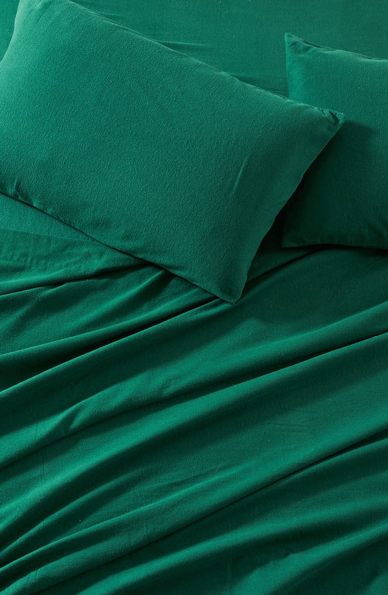 Solid Cotton Flannel Sheet Set
