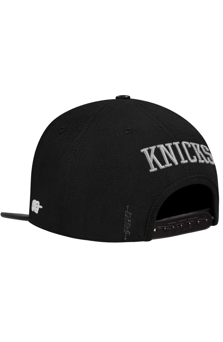 PRO STANDARD Men's Pro Standard  Cream/Black New York Knicks French Terry Snapback Hat, Alternate, color, Cream