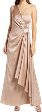 Chi Chi London Draped One-Shoulder Bridesmaid Dress