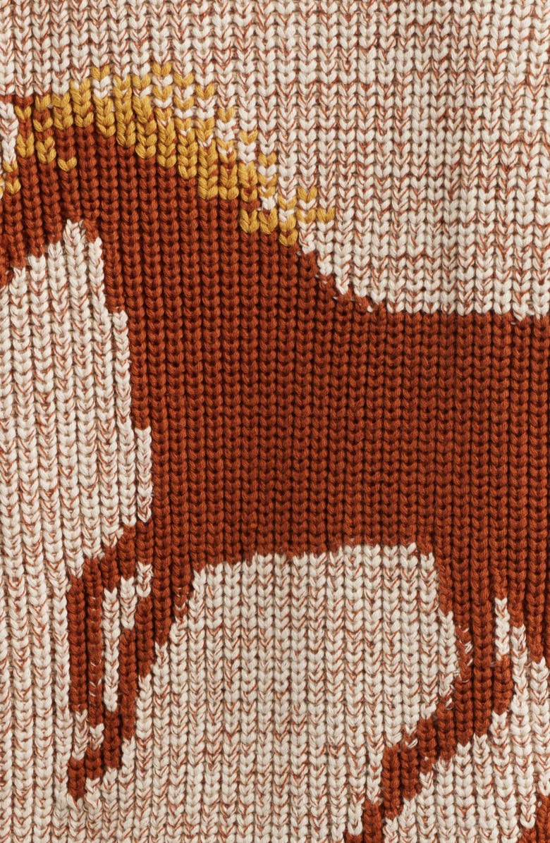 Pendleton Heritage Cardigan, Alternate, color, Ecru Heather/ Copper