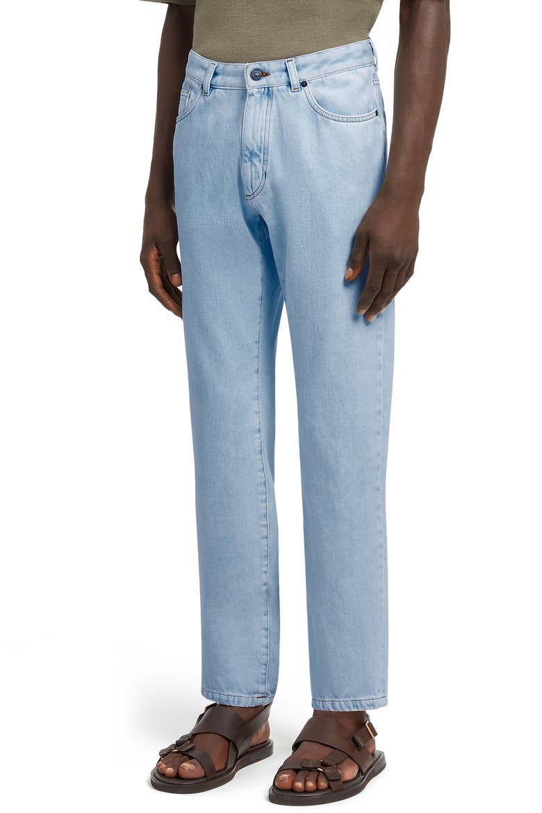 City Slim Fit Jeans, Main, color, BLUE