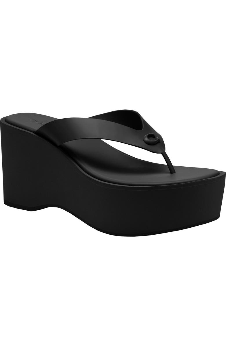 COACH Sculpted C Platform Flip Flop, Main, color,