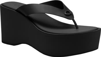 スタイリッシュ♪【COACH】Cプラットフォームフリップフロップ COACH Sculpted C Platform Flip Flop (Women) | Nordstrom