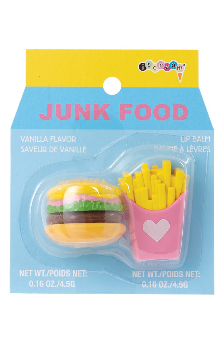 Iscream Junk Food Lip Balm Set, Main, color, 