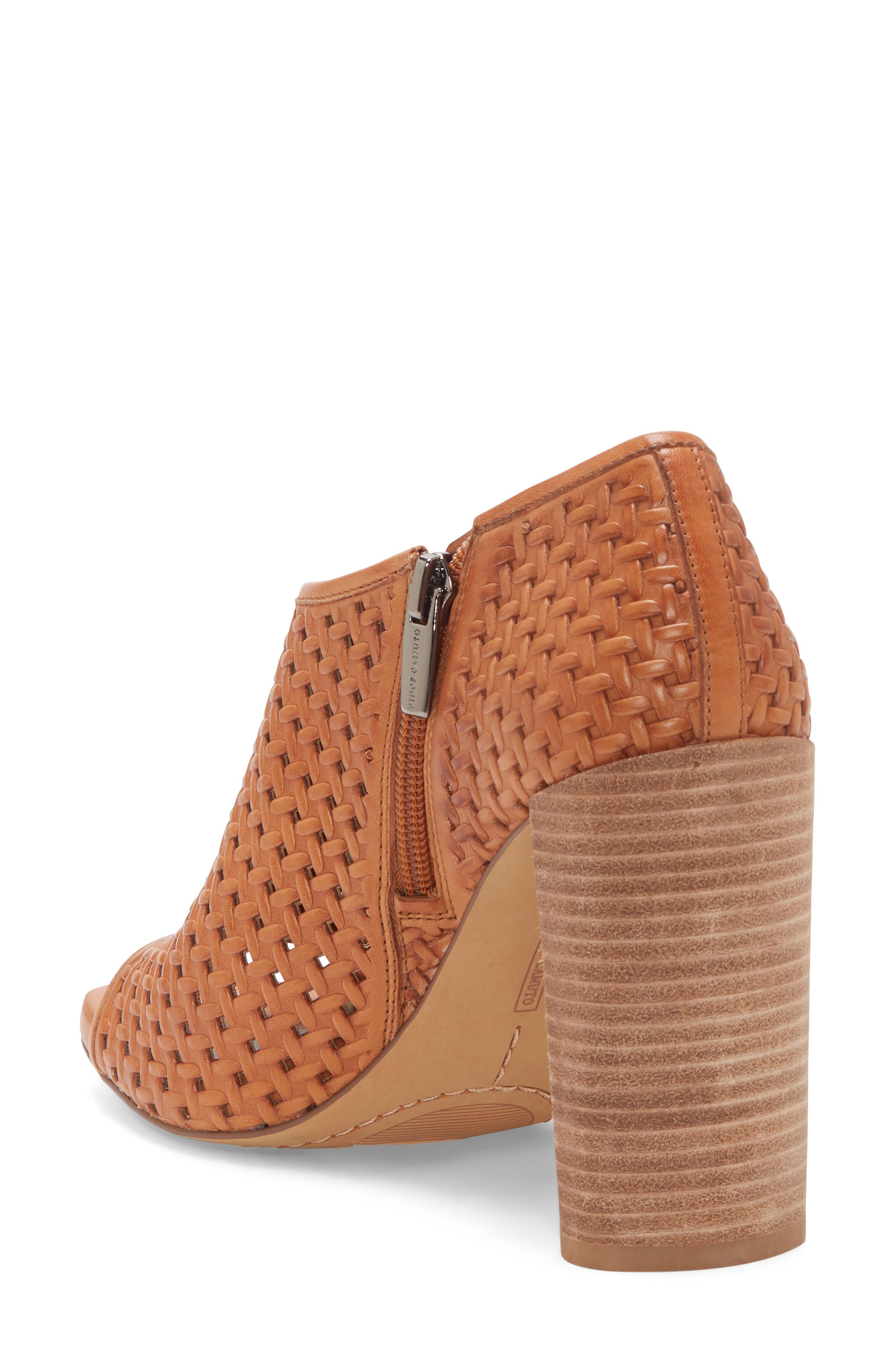 Vince Camuto Prisha Perforated Open Toe Bootie, Alternate, color, 