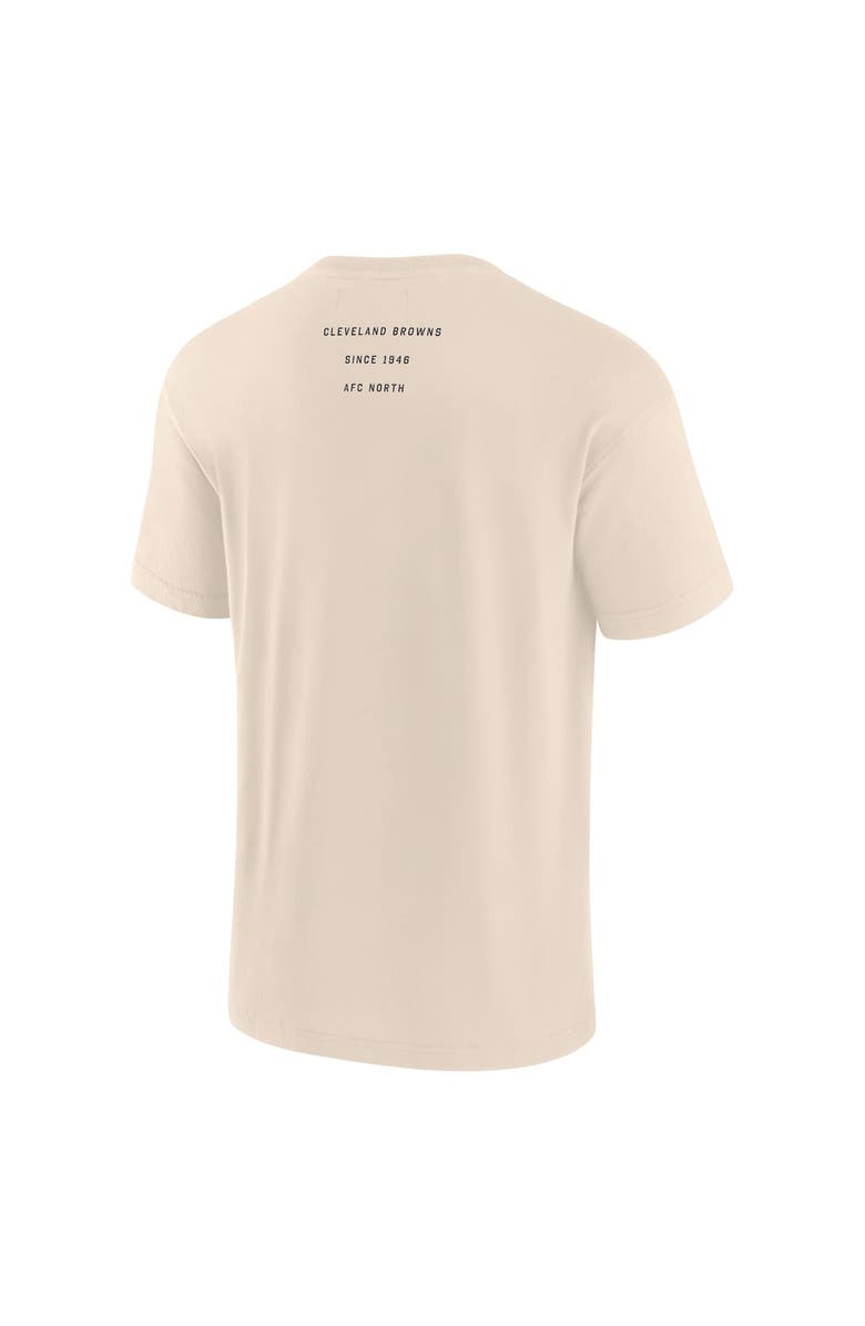 FANATICS Men's Fanatics Cream Cleveland Browns Elements Weathered Tonal Future Ground T-Shirt, Alternate, color,