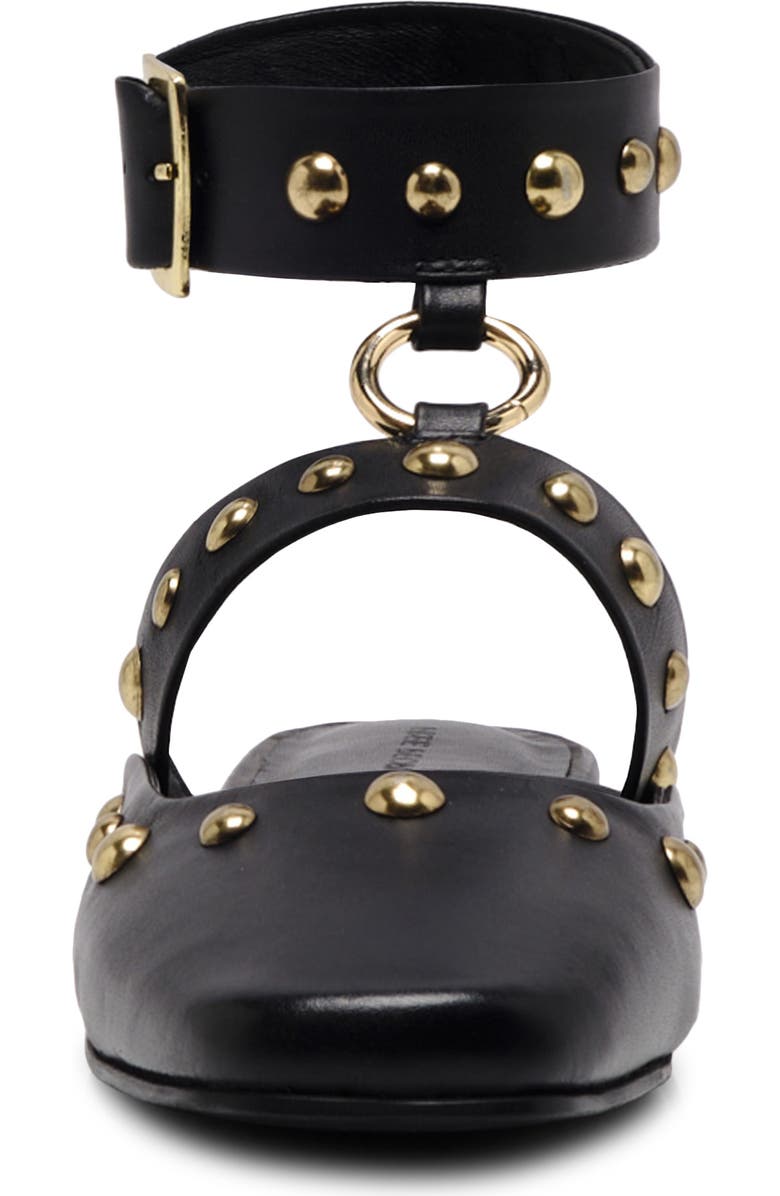 Free People Camille Ankle Strap Mule, Alternate, color, Black Leather