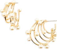 Tory Burch Pearl Multihoop Earrings