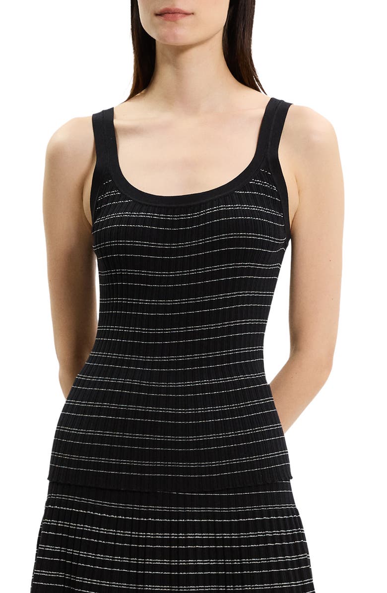 Theory Stripe Rib Tank, Main, color,