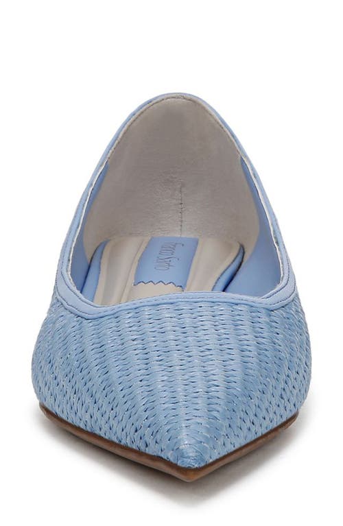 Franco Sarto Prella Pointed Toe Kitten Heel Pump In Blue
