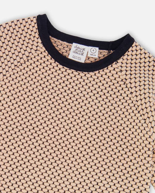Deux Par Deux Long Sleeve Knit Sweater Dress In Black