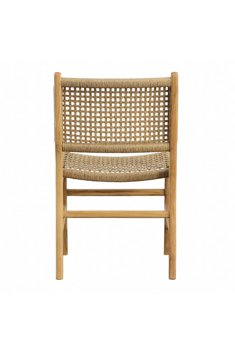 Decker Teak Outdoor Dining Chair, Alternate, color, Natural