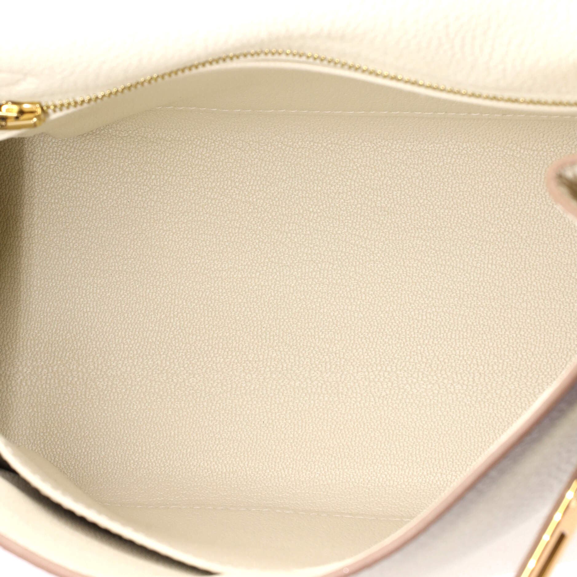 Pre-Owned Hermes Kelly Handbag Light Togo with Gold Hardware 25, Alternate, color, Mushroom