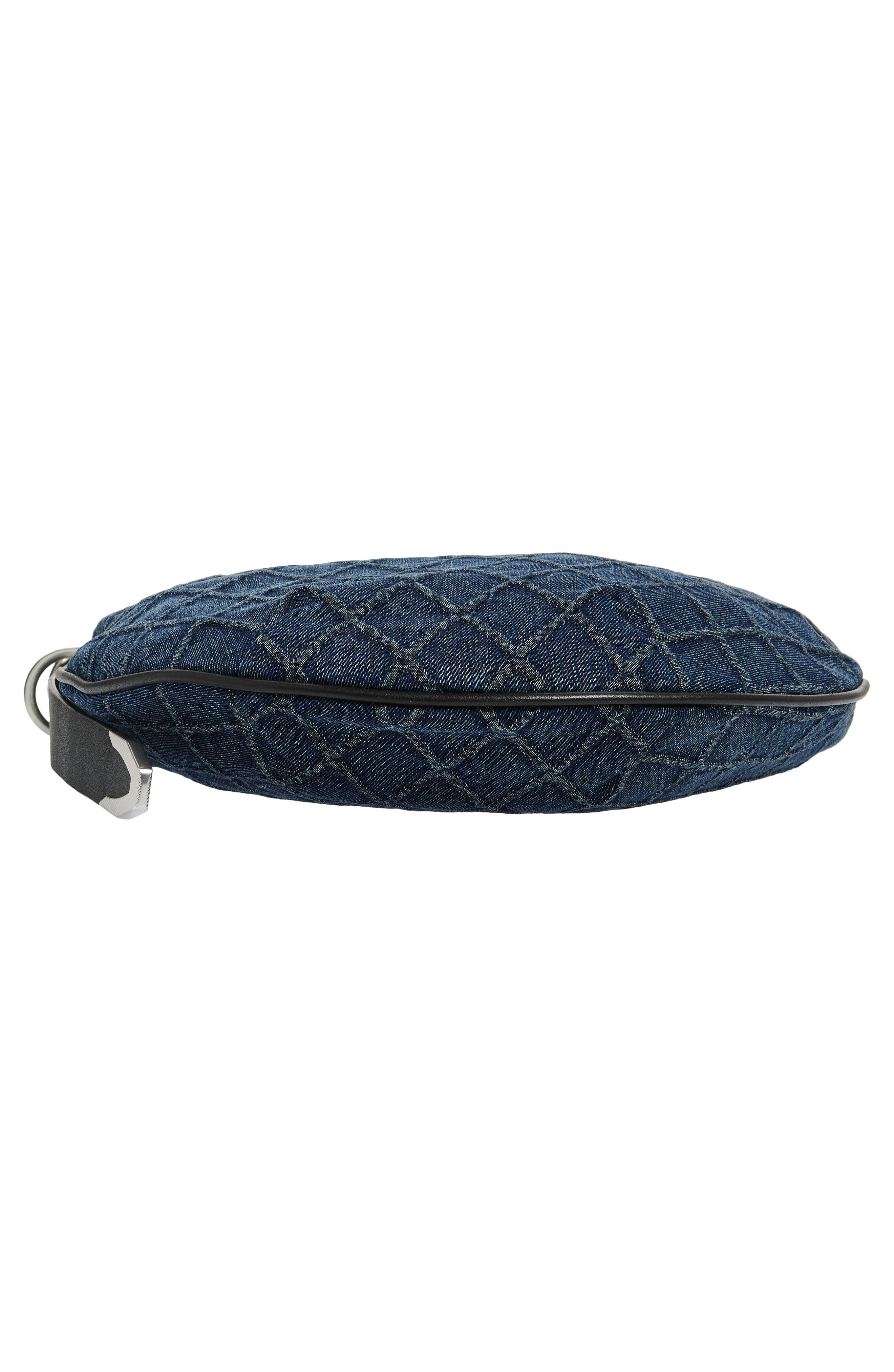 rag & bone Mini Spire Denim Hobo Bag, Alternate, color, 
