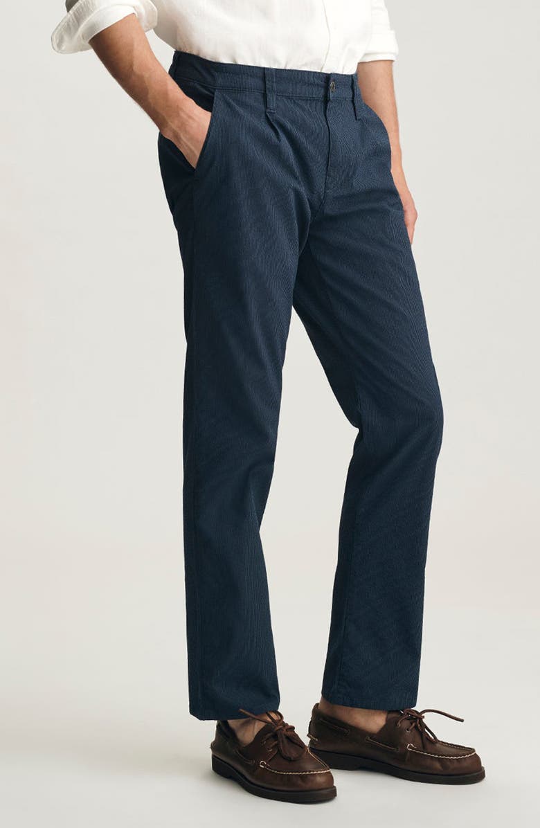 Mavi Jeans <p>Will Pleated Cotton Blend Pants</p>, Alternate, color, Navy Stripe Seersuck